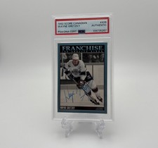 1992 Score Canadian - Franchise Wayne Gretzky Auto #426 - PSA AUTHENTIC