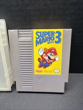 Super Mario Bros 3 Nintendo Original Authentic Cart Only w/Plastic Case Tested