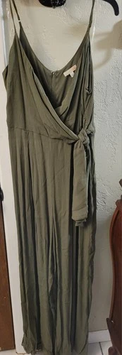 GB Brand Olive green jumpsuit. Size Large
