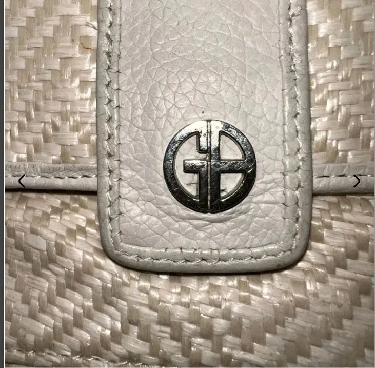 Giani Bernini Vintage Raffia and Leather Crossbody Bag - Image 4 of 4