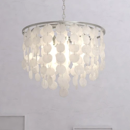 Elsa 3-Light Pendant in Transitional and Waterfall Style 18.5 Inches Tall and - Picture 6 of 11