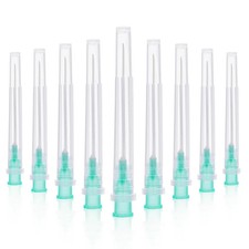 100 Pack 21Ga 1.5 Inch Sterile Disposable Injection Needle with Cap for Scientif