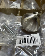 Lot of 25 QMI Giagni KB-6BR-09 Mushroom Knob 1-1/4in Satin Nickel