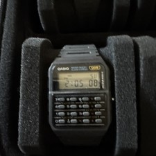 Casio CA53W-1,  8-Digit Calculator Watch, Resin Strap, Alarm, Chronograph