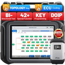 USED XTOOL D9 Car Diagnostic Bidirectional Scanner Topology Mapping 42+ Services