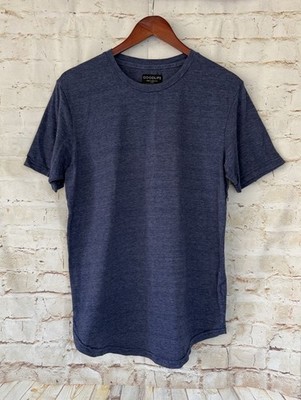 Goodlife Tri-Blend Striped Crewneck T-Shirt - Blue - Large