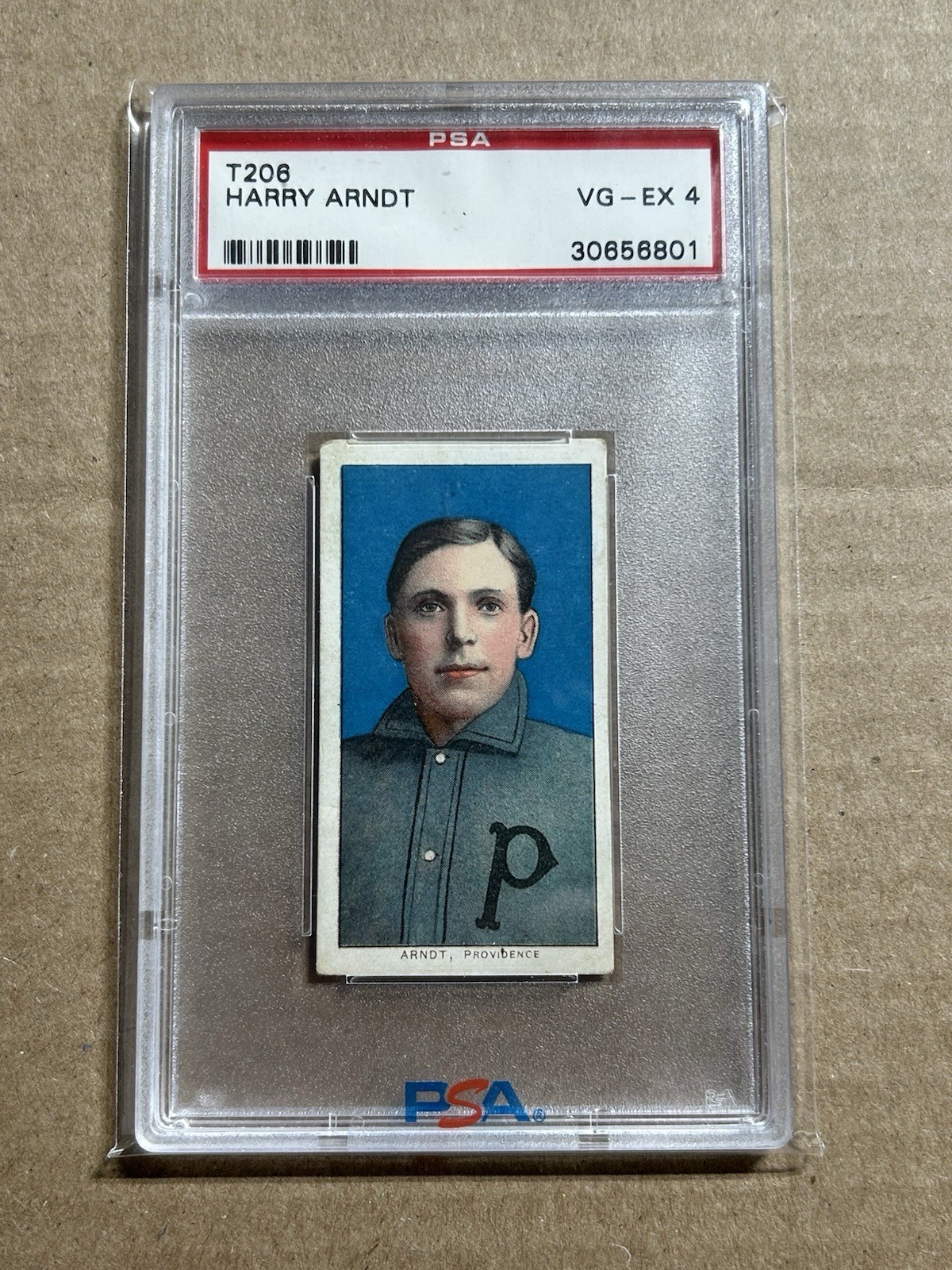 1909-11 T206 HARRY ARNDT SWEET CAPORAL 350/30 PSA 4 VG-EX