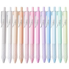 Gel Pens, 0.5mm Fine Point Smooth Writing Pens, Pastel Pens Black Metal hook