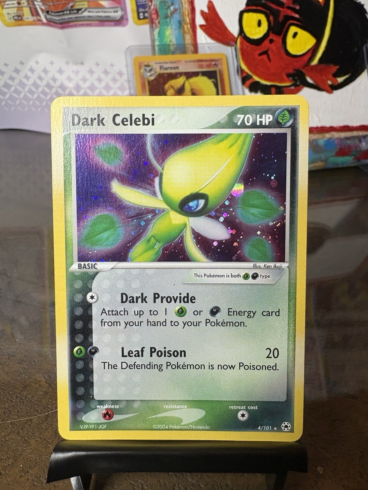 Dark Celebi 4/101 Hidden Legends Holo Pokemon Card 2004. NM-MINT