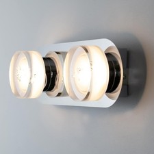 Double Bubble Effect 2 x 5W LED Bathroom Wall Light