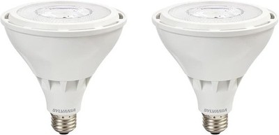 Sylvania Night Chaser LED Flood Light, 2 Pack, 2650 Lumens, Dimmable & Wet Rated