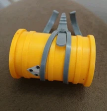 TMNT Sewer Army Tube Yellow Barrel Drum Harness Part Piece 1989 Ninja Turtles 