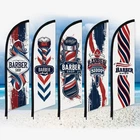Haircut Barber Shop Retor Feather Flag OnlySwooper Banner Flag Without Pole2×8FT