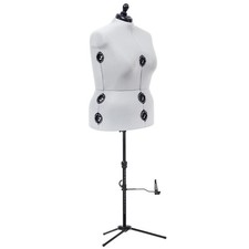Dritz Twin-Fit Adjustable Dress Form Full-Figure, Silver Gray