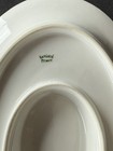 1900 Antique Haviland Porcelain Sauce Server Fast Stand & Cover Oriental Design — photo 5