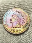 1904 IHP Indian Head 1c Cent High Grade AU+ Toned
