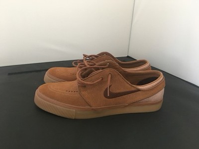 Nike SB Zoom Stefan Janoski Men's Sneakers Size 10.5 British Tan Suede