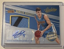 2017-18 Juan Hernangomez Absolute Basketball TOTT Patch Auto 1/10 1/1 RPA Rare
