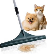 Carpet Rake for Pet Hair Removal Reusable Pet Hair Remover Telescopic Carpet