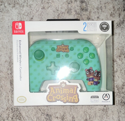 PowerA Animal Crossing Timmy Tommy Enhanced Wireless Controller Nintendo Switch