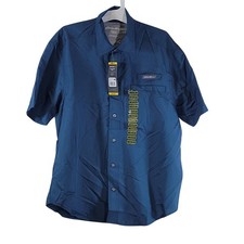 Eddie Bauer Men's Tech Woven Shirt, Blue, Size M, NWT