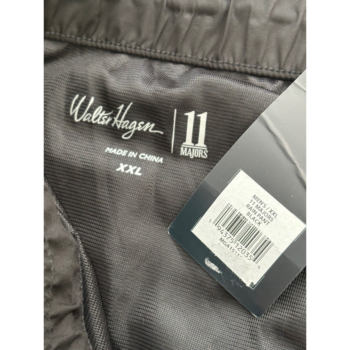 NWT Men's Walter Hagen 11 Majors Golf Rain Pants - XXL - Black | eBay NWT Men's Walter Hagen 11 Majors Golf Rain Pants - XXL - Black | eBay