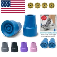 by Top Glides: Steel-Reinforced 7/8" Crutch Tips - 1 Pair