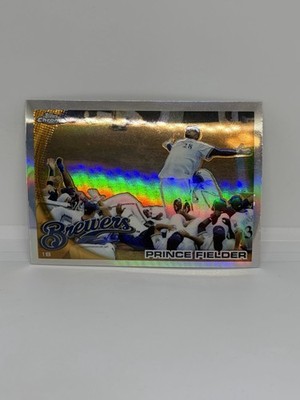 2010 Topps Chrome Refractor Prince Fielder #1 Brewers