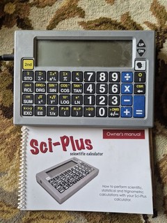 Sci Plus scientific calculator 300 Talking Calculator With Charger Instruction