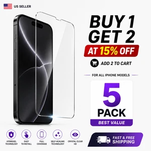 5 Protecteur d'écran Pack iPhone Pour Iphone 11 12 13 14 15 16 17 Se guérir soi-même