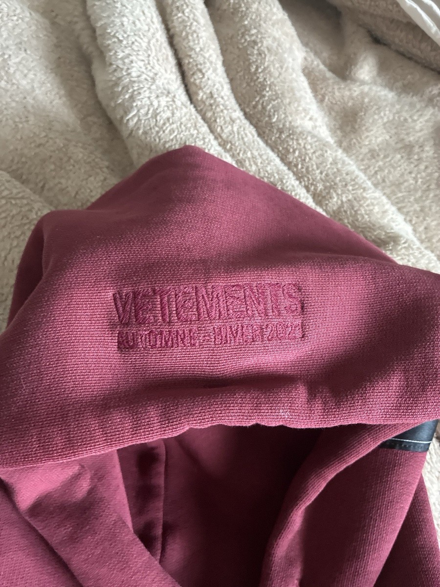 Vetements Men's Hoodie cursive writing | eBay