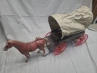 Vintage Marx Johnny West Covered Wagon w/Horse And Harness. MG