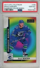 2017-18 O-Pee-Chee Platinum Brock Boeser 165 Rainbow Color Wheel PSA 10 Canucks
