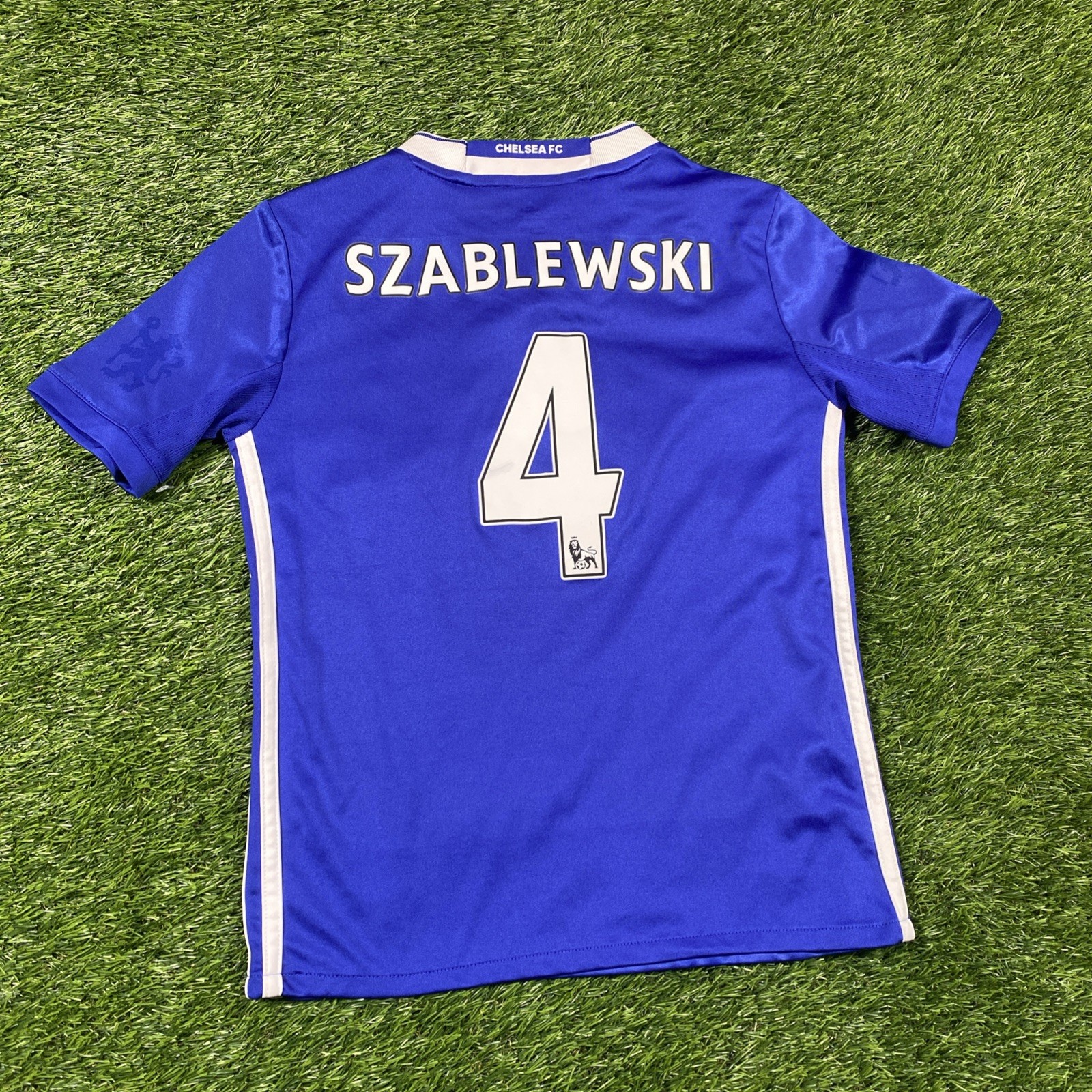 Chelsea Soccer Adidas szablewski Jersey Youth Small Blue Home Kit 2016 thumbnail 10