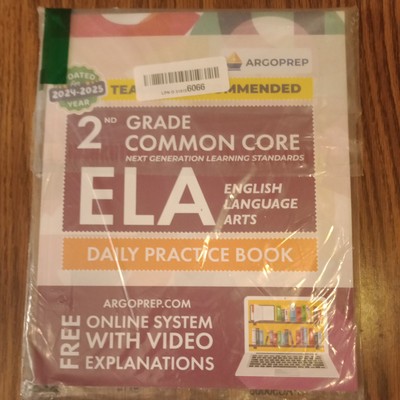 2nd Grade Common Core ELA Daily Practice Workbook book Argoprep  2025 NEW
