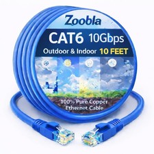 Cat6 UTP 100 Pure Copper Patch Cord, 0.5-150 FEET Ethernet LAN Cable Fluke Test