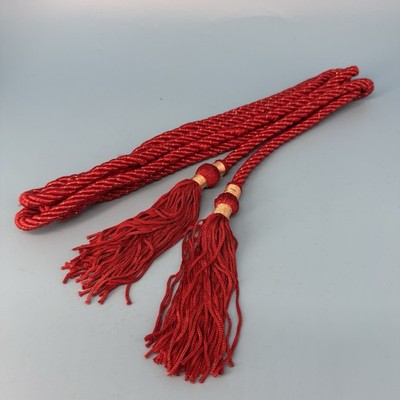 Vtg 10x Christmas Decor Red & Gold Trim Tassel Kurt S Adler Santa s World India