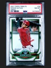 2021 Topps Tribute Shohei Ohtani Green #/99 PSA 8 Los Angeles Angels Dodgers