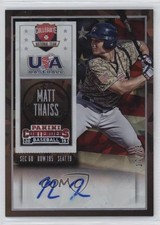 2015 Contenders USA Baseball Ticket Cracked Ice 17/23 Matt Thaiss #56 Auto 14md