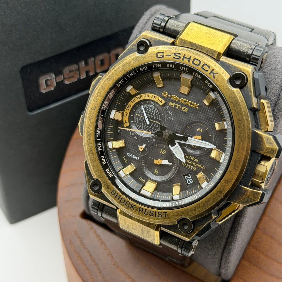 【500本限定】カシオ　G-SHOCK MTG-G1000BS-1AJR 箱付 Casio G-Shock MTG-G1000BS-1AJR Limited 500pcs Boxed NIB Used