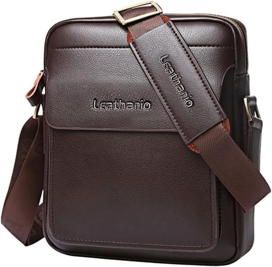 Bolso De Hombre Cuero Para Hombre Carteras Piel Pecho Mochila Viaje Bandolera US