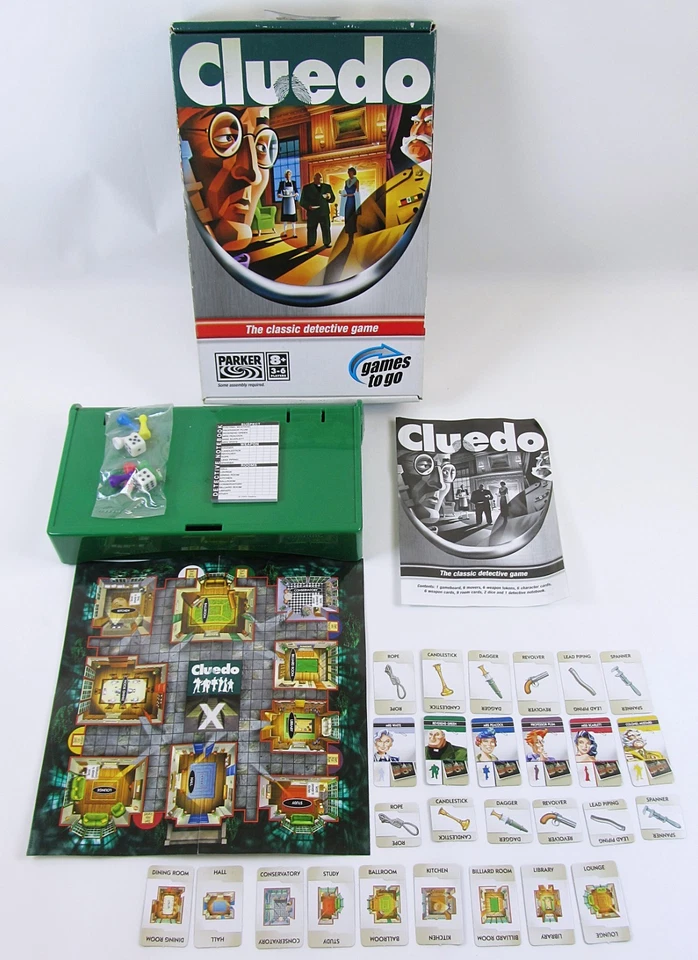 Cluedo Travel Game 2005 Family Fun Complete Parker Games To Go VGC - Image 2 of 4