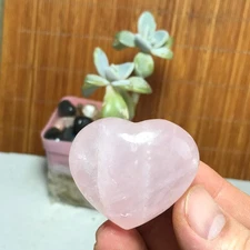 Wholesale Polished Pink crystal Heart Specimen Healing 43-37-26mm A2845