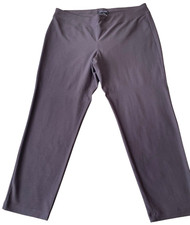 Eileen Fisher Slim Fit Ankle Length in Stretch Crepe Pull On Pant Petite Large