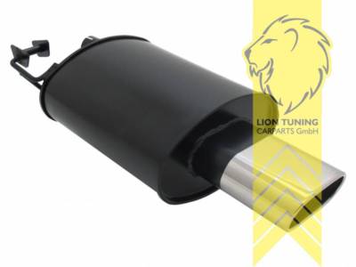 Sportauspuff Endschalldämpfer für BMW 5er E39 Limousine 75 x 135mm 