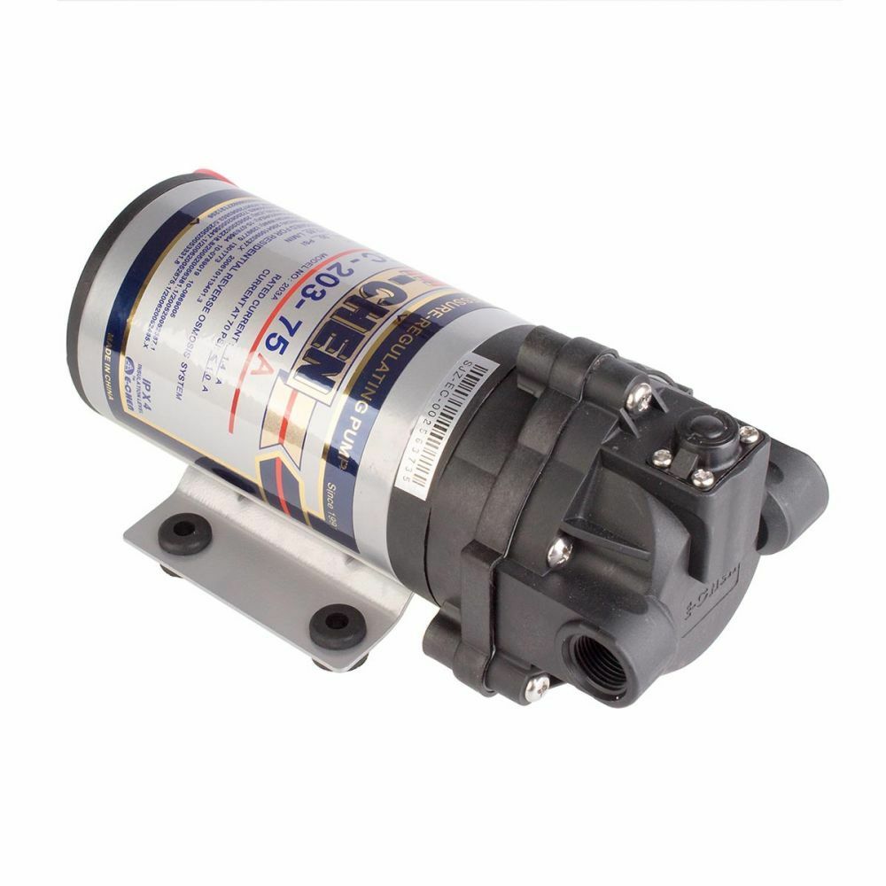 RO Booster Pump For Reverse Osmosis 75GPD with Power Supply and 1/4