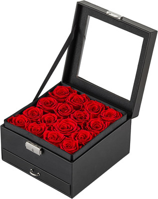 16-Piece Forever Flowers Gifts for Mother Wife Grandma Preserved Roses That Last