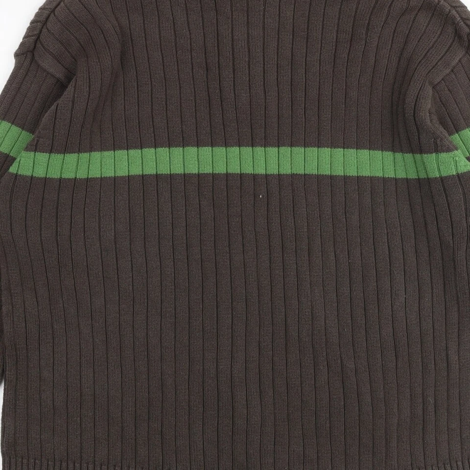 Fashion Report Mens Brown Roll Neck Cotton Blend Jumper Size XL Long Sleeve - Image 4 of 4