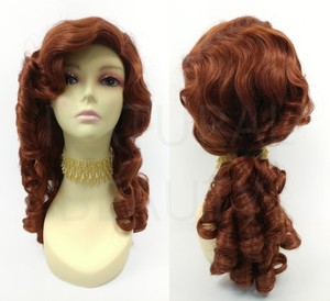 red ringlet wig