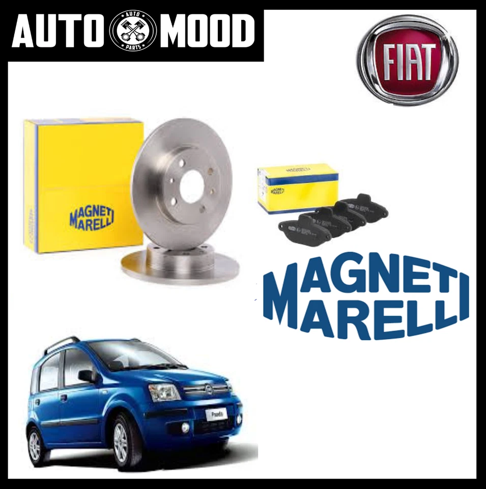 MAGNETI MARELLI Kit Dischi freno e pastiglie MAGNETIMARELLI Fiat Panda 2 169 1.1 1.2 dal 2003 an